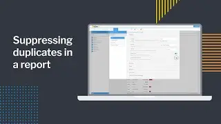 Suppressing duplicates in a report