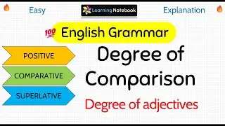 Degree of Comparison | Degree of Adjectives | Positive Comparative and Superlative degree