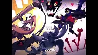 Nightmare Sans VERSUS Error & Ink Sans | WIS EDIT | X SLIDE