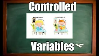 How to explain controlled variables