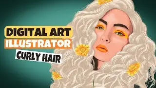 VECTOR ART 🌟 Portrait drawing in illustrator