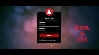How To Make Login Form Using HTML and CSS | Professional sign In Form 2020