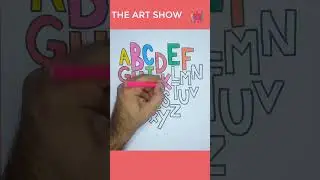 How to Draw Capital Letters A to Z #shorts