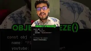 Object.freeze() in Javascript 🔥🔥 #javascript #javascriptinterview #reactjs