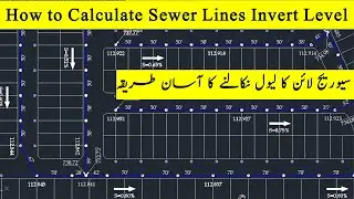 How to Calculate Sewer Line Invert Level| What is Invert Level| Calculate Pipe Slope| Invert Level