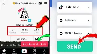 🟡Get Free 10k Likes ♥️ Followers In 5 Minutes|| Free Tiktok Followers 2023 ||Free TikTok Likes