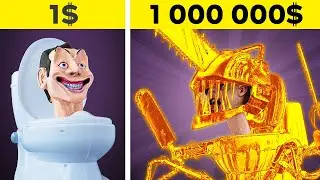 1$ Skibidi Toilet VS 1,000,000$ Chainsaw Skibidi Toilet 💸 Poor VS Rich Skibidi Toilet Crafts