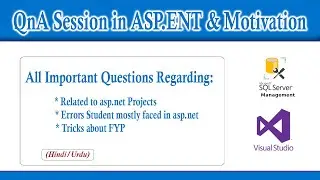 QnA Session regarding asp.net project's errors/issues in Hindi/Urdu & Some Motivation