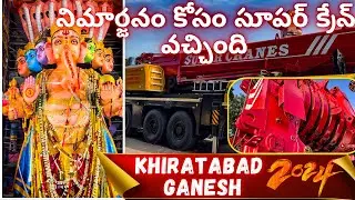 Khairathabad Ganesh 2024: Super Crane Arrives for Grand Visarjan at TankBund