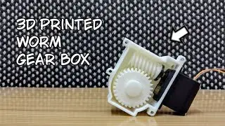 How I made a 3d printed worm gearbox for my robotic arm using FreeCAD