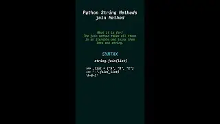 join method - String Method Python