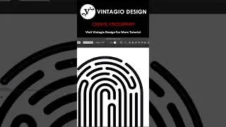 Fast DRAWING CREATE FINGERPRINT with Adobe Illustrator