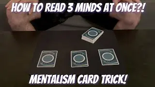 Triple Mind Read - Amazing Mentalism Card Trick Performance/Tutorial