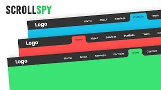 Active Link on Page Scroll using Javascript | ScrollSpy | CSS Inverted Border-radius