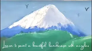 Create A Beautiful Landscape Painting With Acrylics