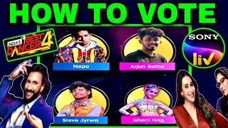 How To Vote India Best Dancer Season 4 | How To Vote In Sonyliv App | India's Best Dancer 4 Voting