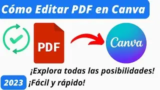 CÓMO EDITAR PDF EN CANVA - 2023