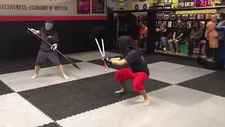 Sparring Thai Dual Swords Versus Spear | HEMA and SE Asian Arts