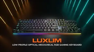 LUXLIM - Extreme Low Profile Optical-Mechanical Gaming Keyboard