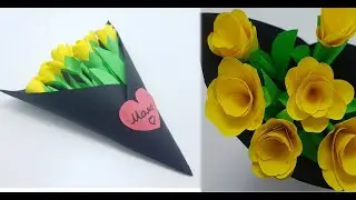 How to Make Realistic and Easy Paper Roses Complete Tutorial||Цветы из бумаги//Paper flowers