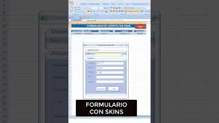 Aplicar skins a formulario de  Vba Excel #excelmacros #tutorial #vbamacros #macros #skins #vba