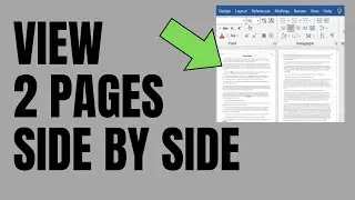 How to View Two Pages Side by Side in Microsoft Word