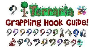 Terraria Hook Guide: Crafting & Comparison of ALL Grappling Hooks! (Best, Material/Recipe etc.)