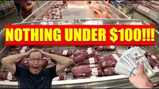 HIGH FOOD INFLATION!!! INSANE BEEF, STEAK & SEAFOOD COSTS!! FOOD PRICES KEEP RISING-WE BECOME POOR!