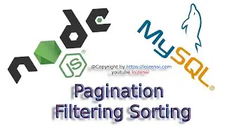 Server Side Pagination In Node js MySQL  Express RestAPIs + Sequelize ORM Pagination Filtering Sort