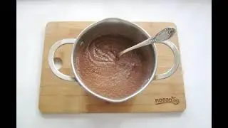 Шоколадный мусс из манки