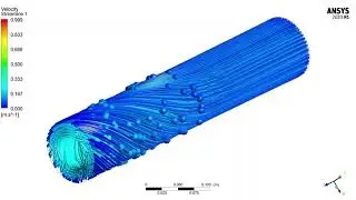 Flow in between Rotating Cylinders Tutorial Simulation Video | ANSYS Fluent Solution Animation