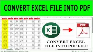 How to Convert Excel file into PDF in MS Excel | Save Excel file as PDF | Excel to PDF Convert