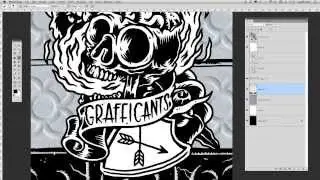 Digital Inking - Photoshop Time Lapse - BCN or DIE Magazine