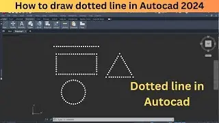 how to draw dotted line in autocad | dotted line in autocad | dashed line |