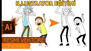 Resmi Vektörel Çizime Dönüştürme - Jpegden Vektöre Çevirme |ILLUSTRATOR EĞİTİMİ |