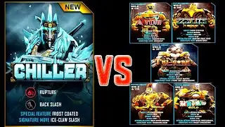 REAL STEEL WRB New Update New Robots Chiller VS Gold Robots & WRB-FX