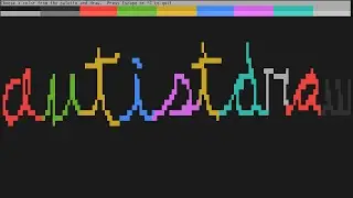 autistdraw, multiuser ASCII art drawing tool