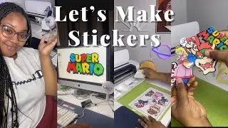 HOW TO USE CRICUT PRINT THEN CUT TO MAKE STICKERS! | Make money with your Cricut.