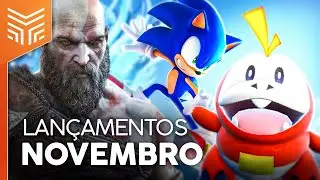 LANÇAMENTOS DE NOVEMBRO | GOD OF WAR: RAGNAROK, POKÉMON SCARLET & VIOLET E MAIS