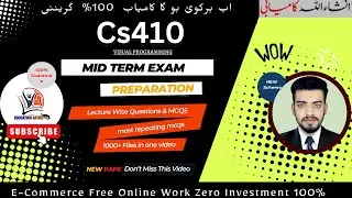 Cs410 midterm exam Preparation- How to get full marks Cs410 - Cs410 Lecture wise MCQS &Tricks#Cs410