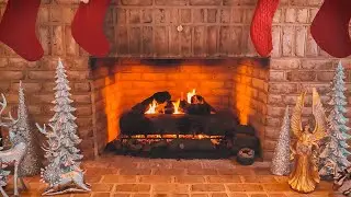 Christmas Fireplace | 5 Hours of Holiday Vibes with Cozy Crackling Fire