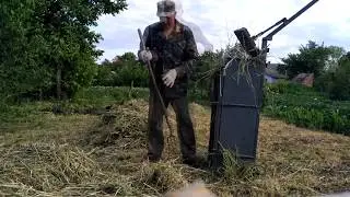 Тюкопрес. Ручний прес для сіна та соломи.