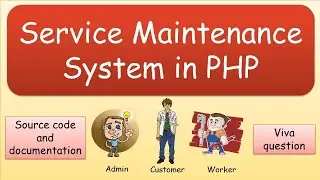 Online service maintenance system in PHP | Service management system with PHP | PHP project