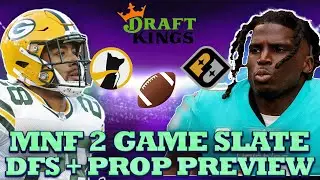 MNF 2 Game Slate Showdown + Prop Preview : Draftkings DFS , Prize Picks + Underdog Fantasy Picks