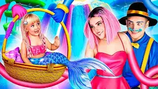 Русалку удочерили Mommy Long Legs и Daddy Long Legs!