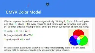 Color model (RGB, CMYK, YIQ, HSV, HSL)