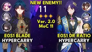 NEW MoC 11 | E0S1 Blade & E0S1 Dr Ratio | Memory of Chaos Floor 11 3 Stars | Honkai: Star Rail 2.0