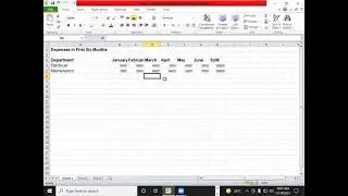 How to make Expense sheet for six months in EXCEL