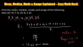 How to Find the Mean, Median, Mode, and Range – Easy Math Tutorial