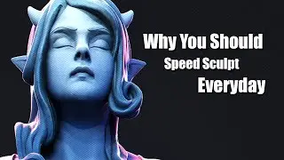 Why You Should Speed Sculpt Every Day - Demon Sea Girl (Blender Timelapse)